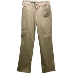 Women Khaki Curvy Fit Pants Size 14 Tall